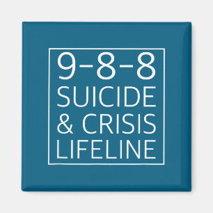 Aimant Graphisme de la ligne d'assistance à la crise de s