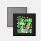 Aimant Graphisme de la Saint-Patrick Bruh 67 avec des trè (Recto/Verso)