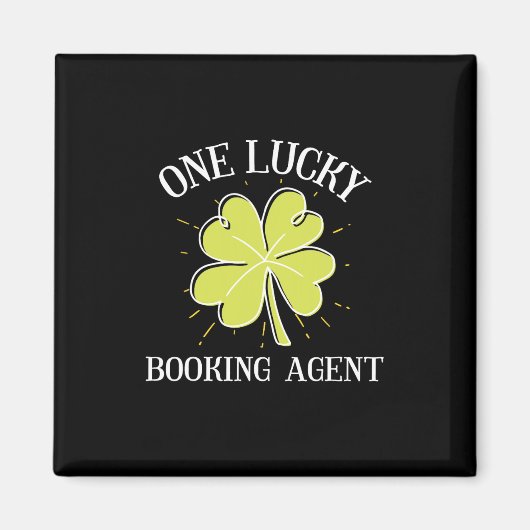 Aimant Graphisme de la Saint-Patrick pour un agent de rés (Devant)