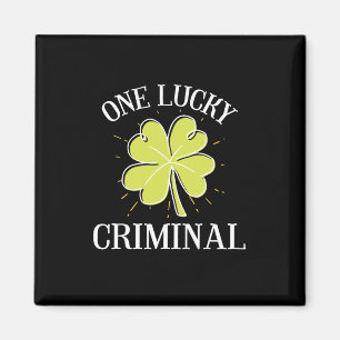 Aimant Graphisme de la Saint-Patrick pour un criminel cha