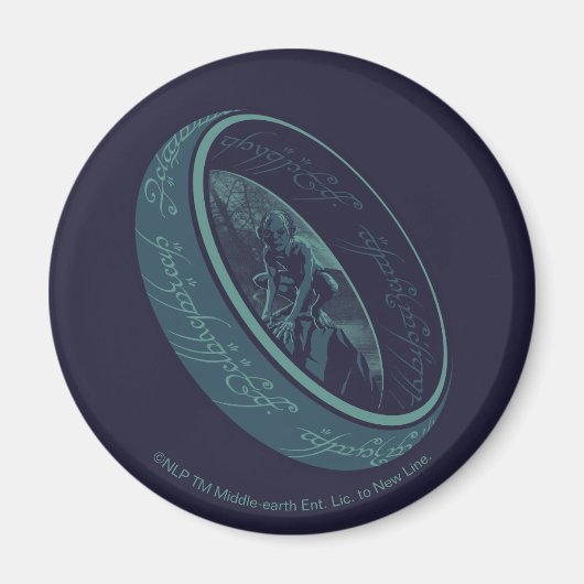 Aimant Graphisme de L'ANNEAU UNIQUE™ GOLLUM™ (Devant)
