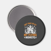 Aimant Graphisme de maison hantée avec des singes volants (Recto/Verso)