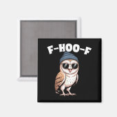 Aimant Graphisme de mème d'oiseau drôle F-hoo-f  (Recto/Verso)