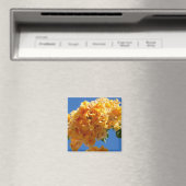 Aimant Grappe de Fleur Tropicale de Bougainvillée Dorée (In Situ (Lave-vaisselle))