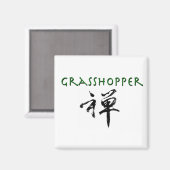 Aimant Grasshopper avec le symbole "Zen" (Recto/Verso)