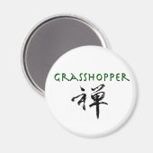 Aimant Grasshopper avec le symbole "Zen" (Recto/Verso)