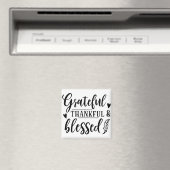 Aimant Grateful Thankful & Blessed (In Situ (Lave-vaisselle))