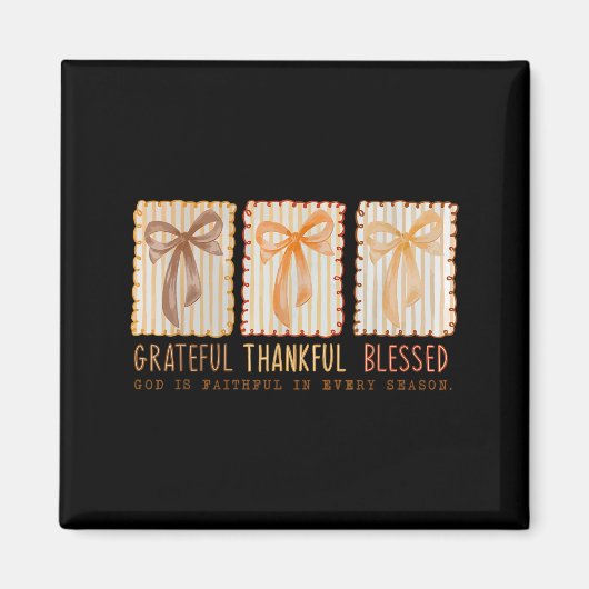Aimant Grateful Thankful Blessed Religious Christian  (Devant)