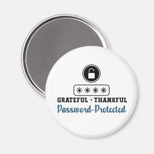Aimant Grateful Thankful Password Protected - IT (Recto/Verso)