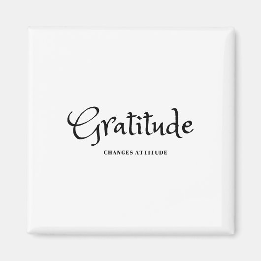 Aimant Gratitude Changements Attitude Thanksgiving Fall S (Devant)