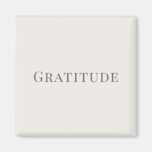 Aimant Gratitude – Conception de typographie minimale
