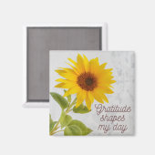 Aimant Gratitude façonne ma journée Citation positive Tou (Recto/Verso)