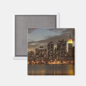 Aimant Gratte-ciel de Manhattan la nuit (Recto/Verso)