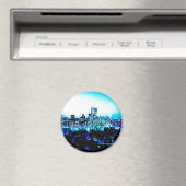 Aimant Gratte-ciel de New York la nuit (In Situ (Lave-vaisselle))