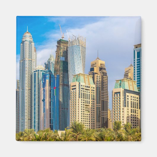Aimant gratte-ciel moderne de Dubaï Corniche (Devant)