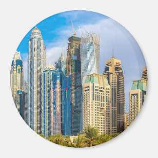 Aimant gratte-ciel moderne de Dubaï Corniche