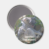 Aimant Graveur d'arbre certifié !, ©BLHS (Recto/Verso)