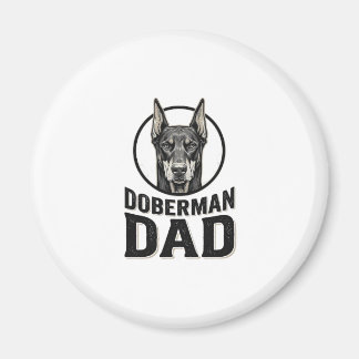 Aimant Gravure Papa Doberman Vintage Design pour amateur