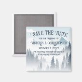 Aimant Gray Mountain Fog Wilderness Winter Enregistrer la (Recto/Verso)