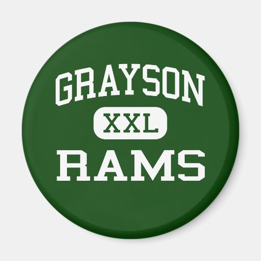Aimant Grayson - Rams - Lycée - Loganville Géorgie (Devant)