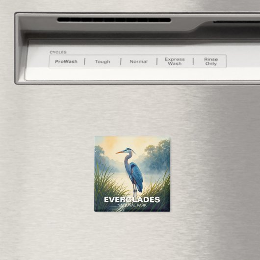 Aimant Great Blue Heron Everglades Voyage (In Situ (Lave-vaisselle))
