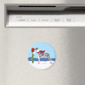 Aimant Great Dane Christmas Mail Merle UC (In Situ (Lave-vaisselle))