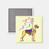 Aimant Great Dane Fawn Carousel UC (Recto/Verso)