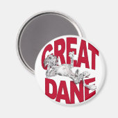 Aimant Great Dane Laid Back Merle UC (Recto/Verso)