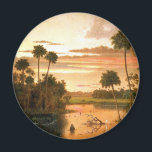 Aimant Great Florida Sunset, fine art painting,<br><div class="desc">Great Florida Sunset,  fine art landscape painting by Martin Johnson Heade.</div>