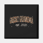 Aimant Great Grandma Est 2026 Preppy Floral Fall Pumpkin (Devant)