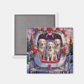 Aimant Great Pyrenees Dog Valentine's Day (Recto/Verso)