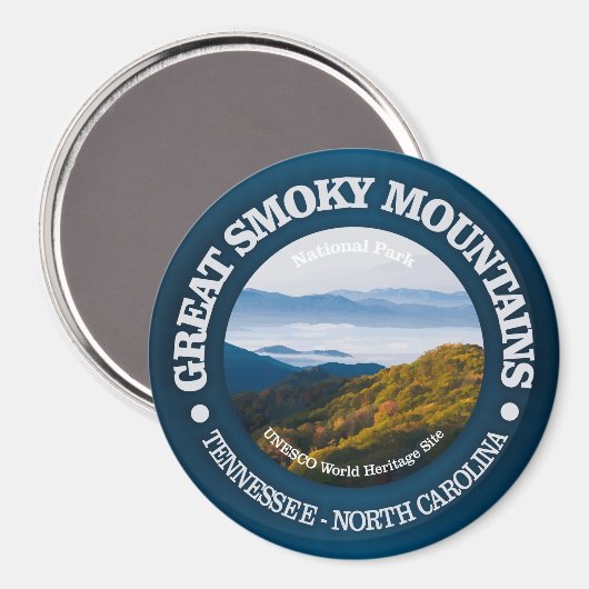 Aimant Great Smoky Mountains (Recto/Verso)