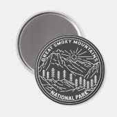 Aimant Great Smoky Mountains National Park Monoline (Recto/Verso)
