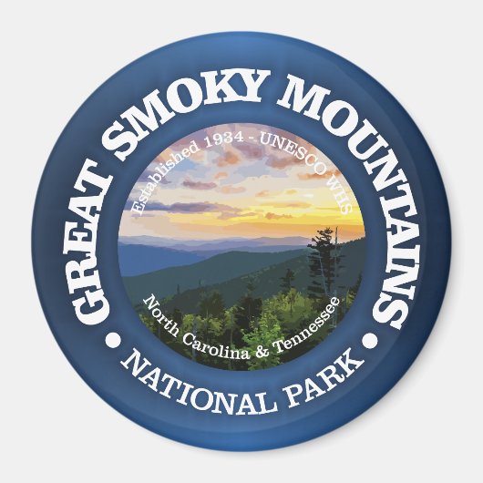 Aimant Great Smoky Mountains NP (rd)2 (Devant)