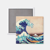 Aimant Great Wave Off Kanagawa Vintage Japonais Impressio (Recto/Verso)