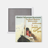 Aimant Great Western Railway - Vers l'Irlande (Recto/Verso)