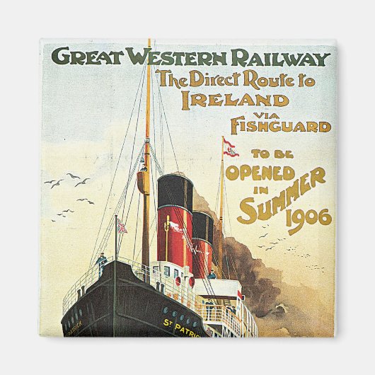 Aimant Great Western Railway - Vers l'Irlande (Devant)