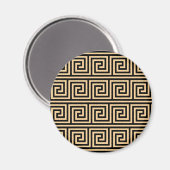 Aimant Grec Meander Carré Motif principal Brown (Recto/Verso)