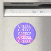 Aimant Grèce, Athènes Travel Art, Retro Travel Art (In Situ (Lave-vaisselle))