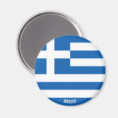 Aimant Grèce Drapeau charmant patriotique (Recto/Verso)