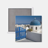 Aimant Grèce et île grecque de Santorin depuis (Recto/Verso)