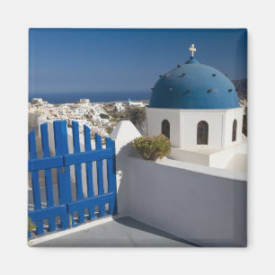 Aimant Grèce et île grecque de Santorin depuis le
