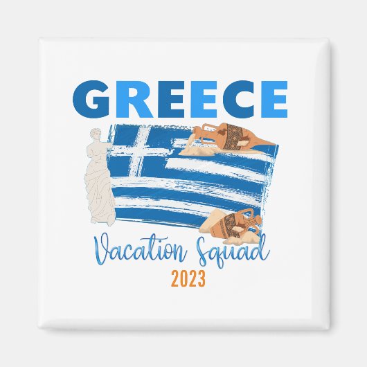Aimant Grèce Grec Vacances Europe Voyage Groupe Correspon (Devant)