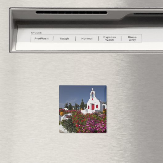 Aimant Grèce, Mykonos, jolie petite chapelle dans (In Situ (Lave-vaisselle))