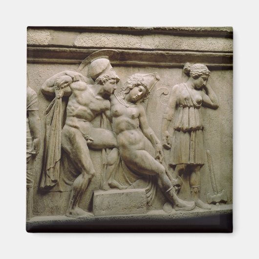 Aimant Greek Sarcophagus with a Scene showing the Battle (Devant)
