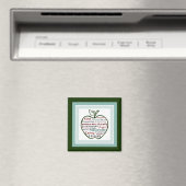 Aimant Green Apple, les meilleures qualités d'enseignant (In Situ (Lave-vaisselle))