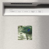 Aimant Green Apple Peacock Sill Life Enregistrer la date (In Situ (Lave-vaisselle))