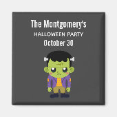 Aimant Green Frankenstein Monster Halloween (Devant)
