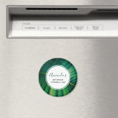 Aimant Green Leaf Forêt tropicale Nature Photo Anniversai (In Situ (Lave-vaisselle))