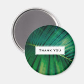 Aimant Green Leaf Forêt Tropicale Nature PhotoMerci (Recto/Verso)